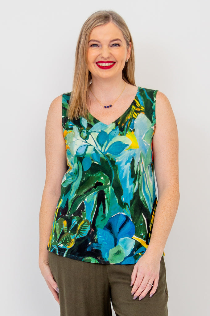 Hannah Tank Top - Eco-Friendly Linen Bamboo Blend - Perfect for Yoga, Travel & Casual Wear