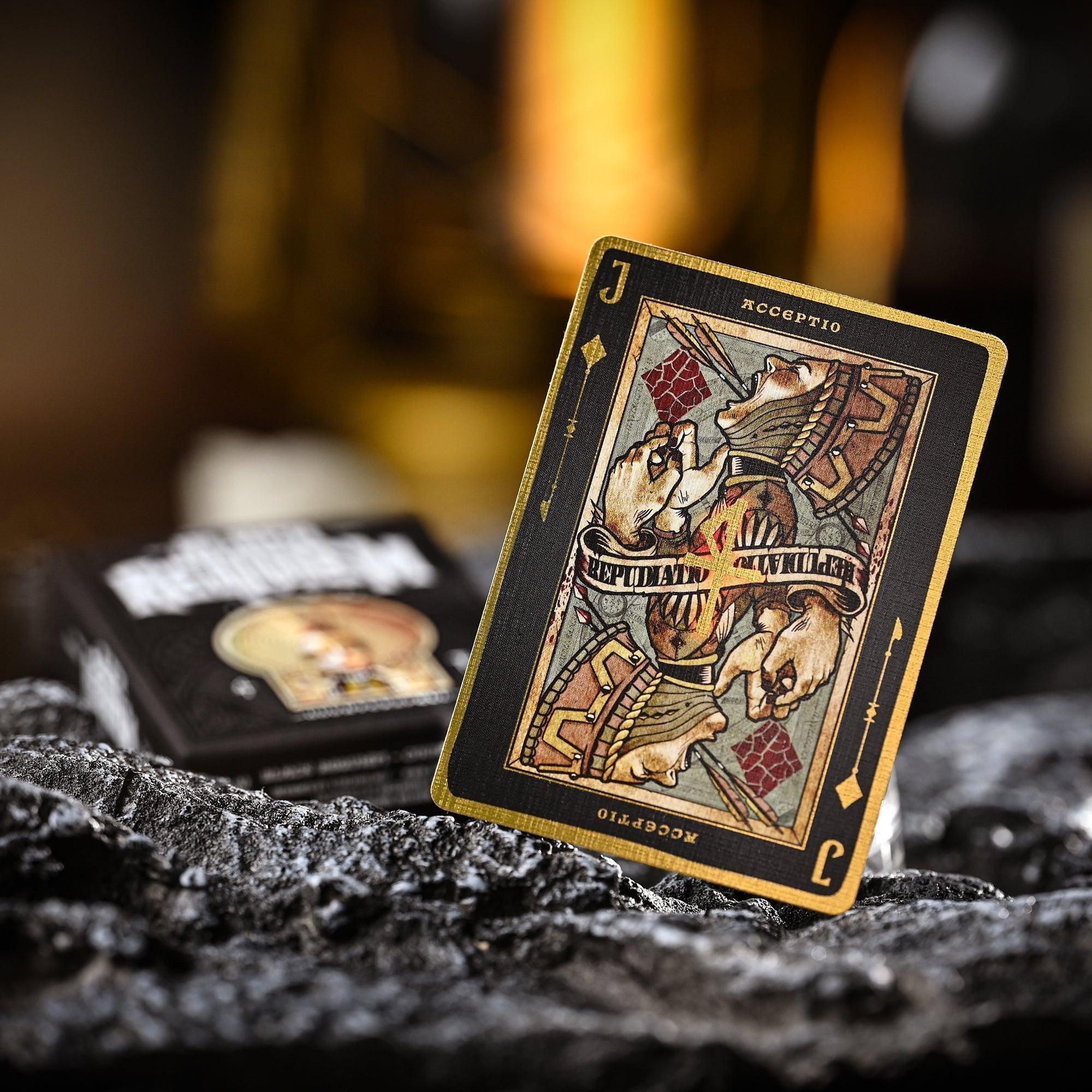 Black Requiem Counterspell Playing Cards - Premium Gothic Magic Themed Deck for Collectors & Card Games | Perfect for Poker, Magic Tricks & Game Nights