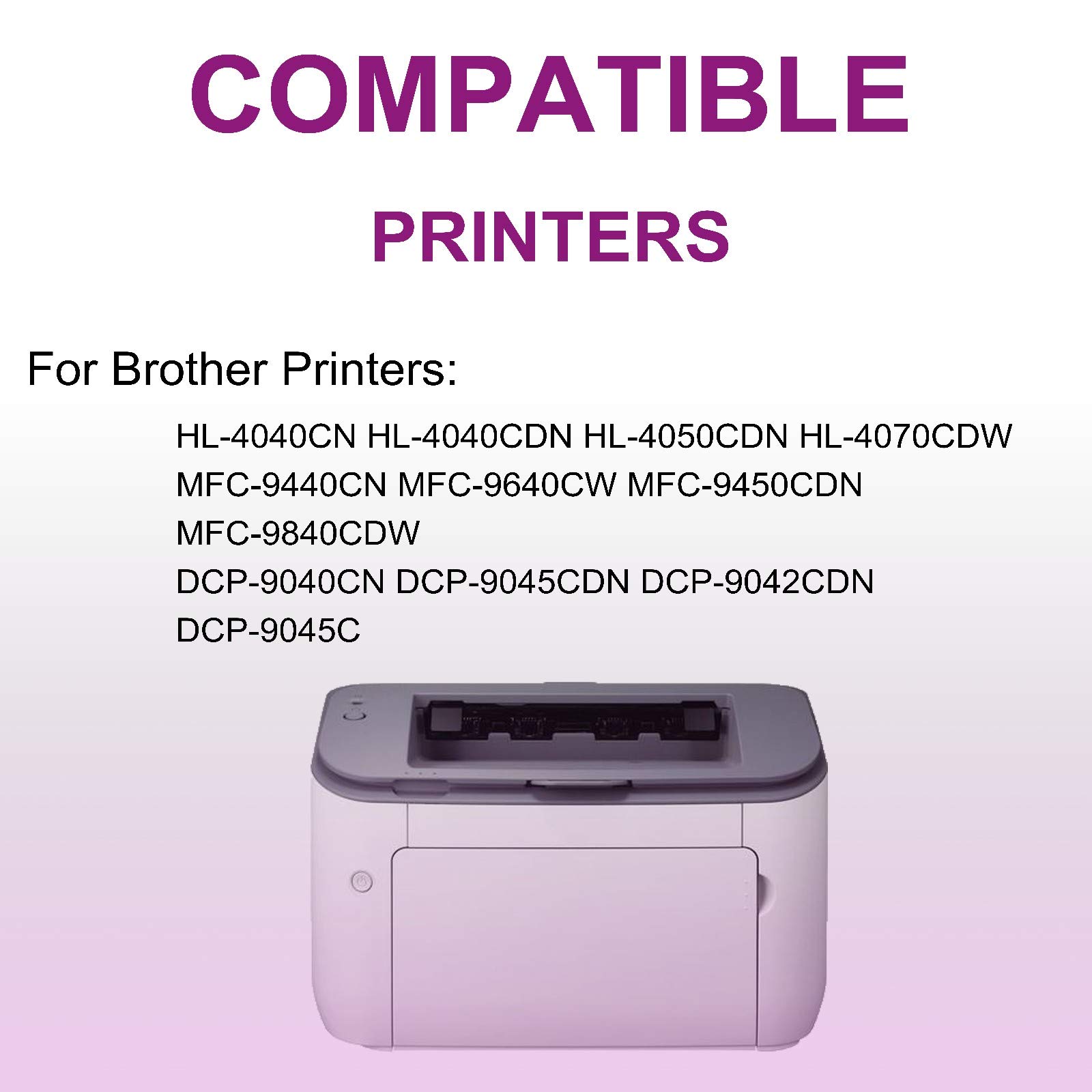 8-Pack Compatible TN110 Toner Cartridges (BK+C+Y+M) - Replacement for Brother HL-4040CN/HL-4040CDN/HL-4050CDN/HL-4070CDW Printers - Ideal for Home Office & Small Business Printing Needs