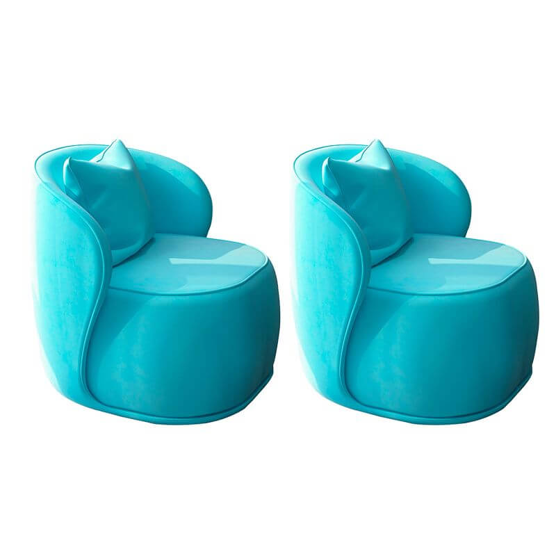 Luxury Velvet Upholstered Armless Chair 31.5