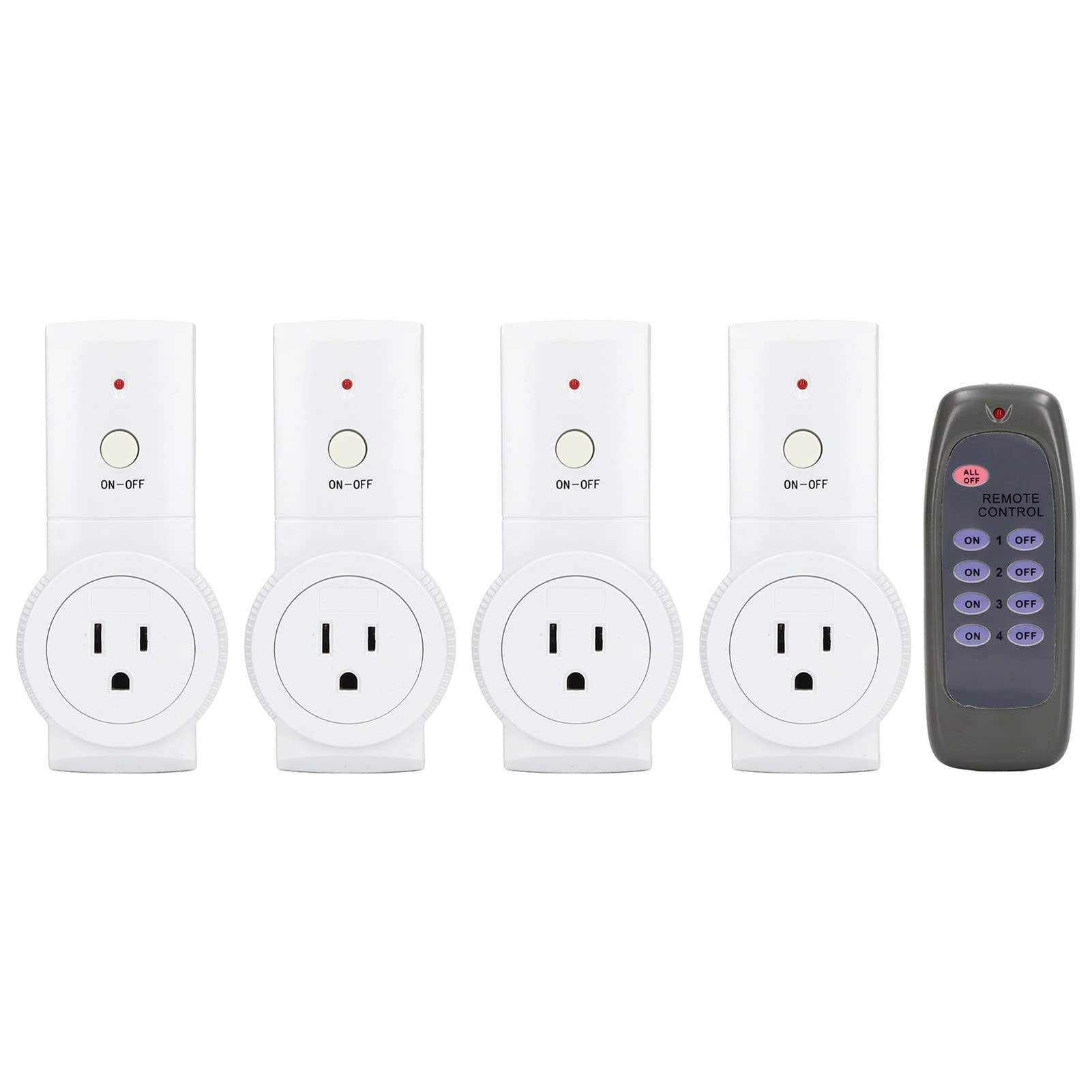 Wireless Remote Control Outlet Power Socket - 120V US Plug for Lights, Appliances & Air Conditioners | Perfect for Home Automation & Smart Lighting Control