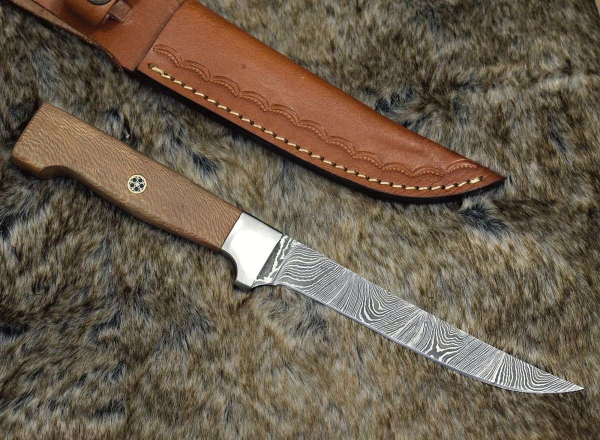 Premium Monarch Damascus Fillet Knife - 7