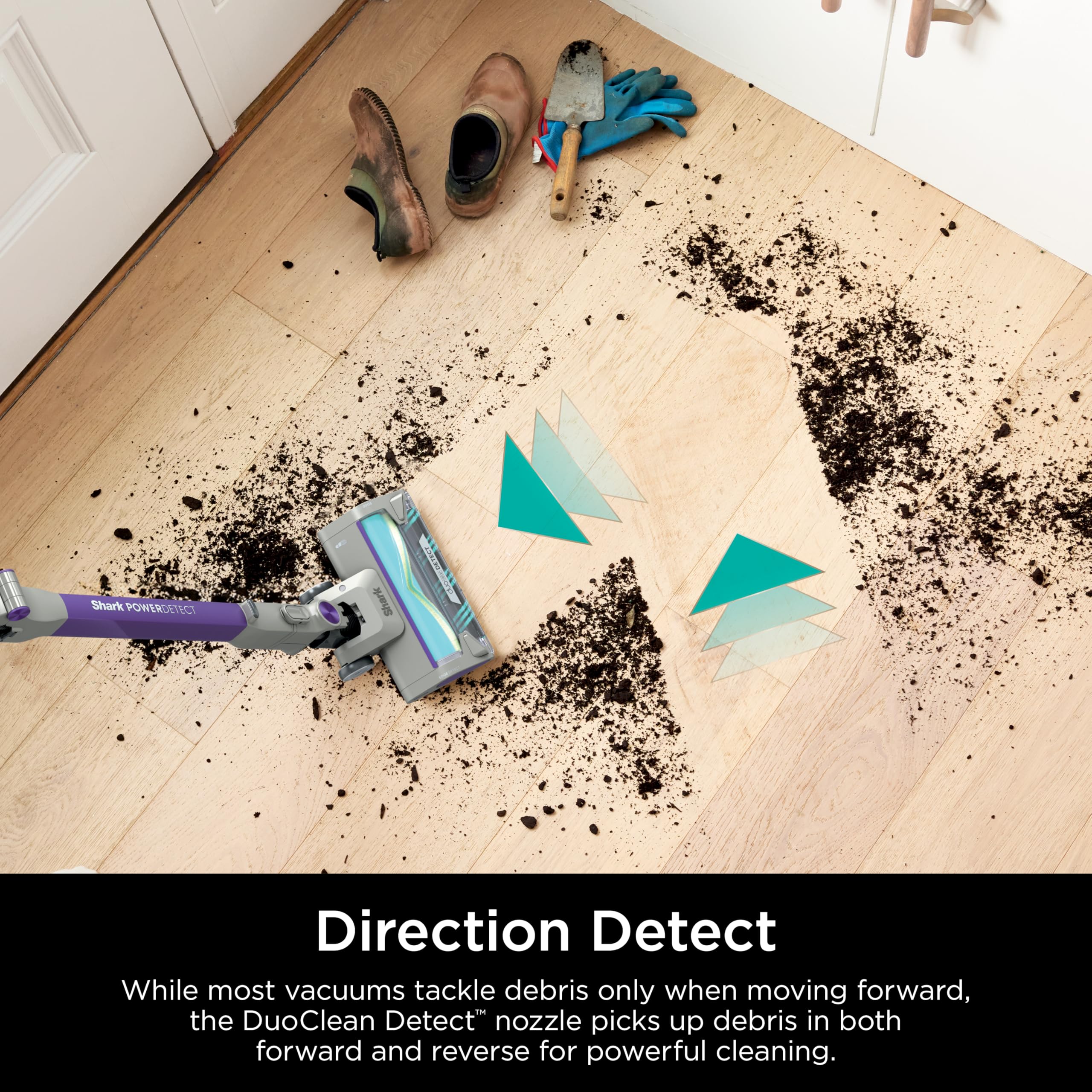 Shark PowerDetect Cordless Stick Vacuum Cleaner with HEPA Filtration - 70 Min Runtime, Powerful Suction for Pet Hair, Carpets & Hard Floors - XL Dust Cup, Lightweight & Portable (Dark Gray, IP1251) - Perfect for Home Cleaning, Quick Pickups & Pet Owners