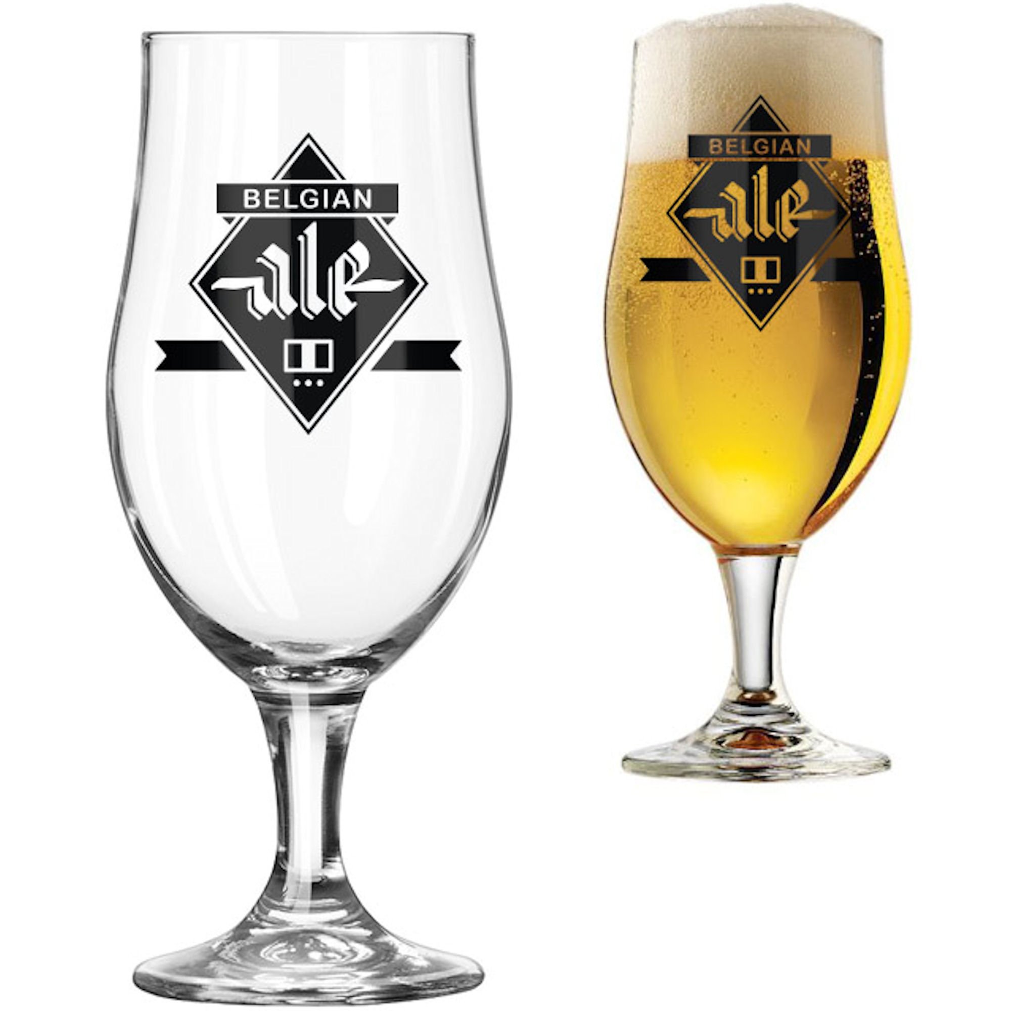 Premium Beer Glass Set - 6-Piece Hédoniste Craft Beer Glasses for IPA, Lager & Stout - Ideal for Home Bars, Parties & Gifts for Beer Lovers