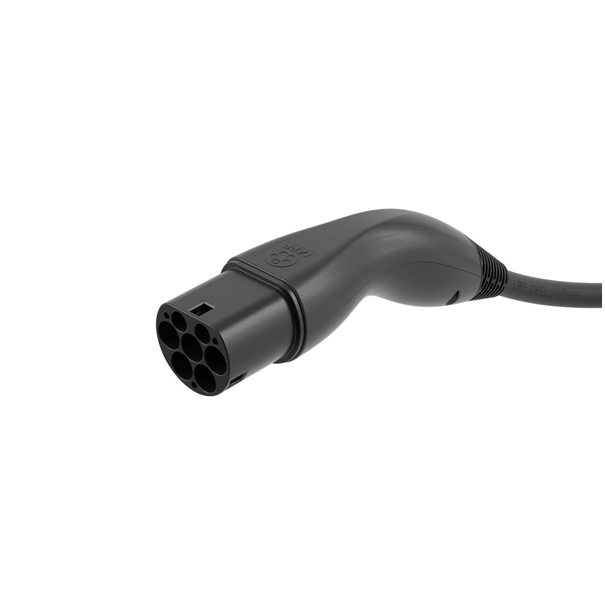 LAPP EV Charging Cable Type 2 (22kW 3 Phase 32A) 7m Black - Fast Home & Public Station Charging for Electric Vehicles