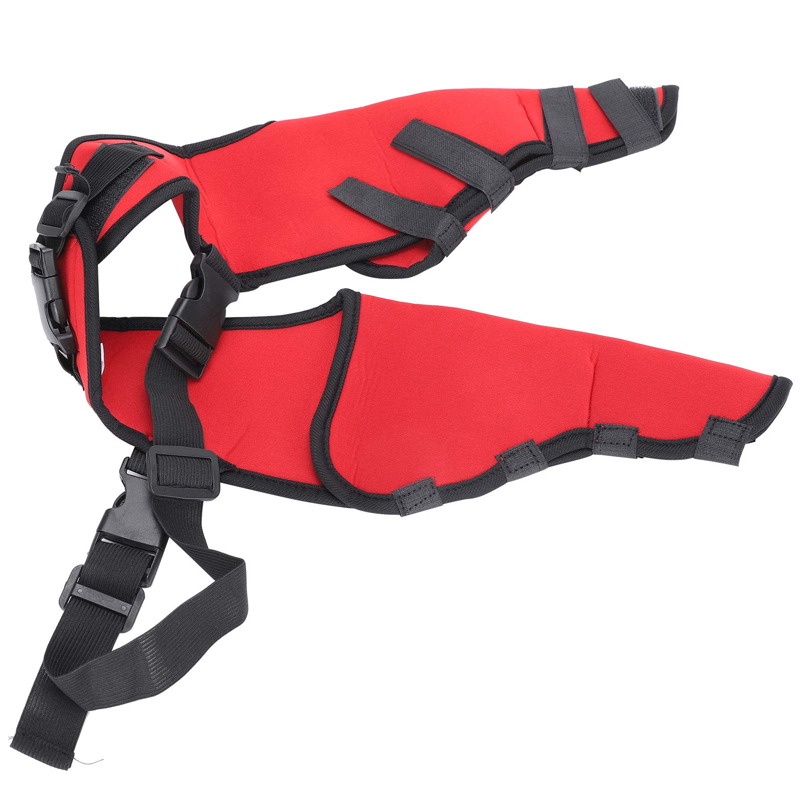 SoarUp Dog Knee Brace - Professional Support for Joint & Leg Injuries - Adjustable Dog Knee Pad for Small to Medium Dogs - Ideal for Home, Outdoor & Vet Use (Red, Size S)