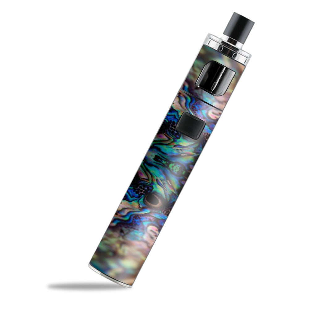 Premium Abalone Blue Black Shell Design PockeX Aspire Vape Skin - Stylish Protective Cover for Vaping Enthusiasts | Perfect for Travel, Parties & Everyday Use