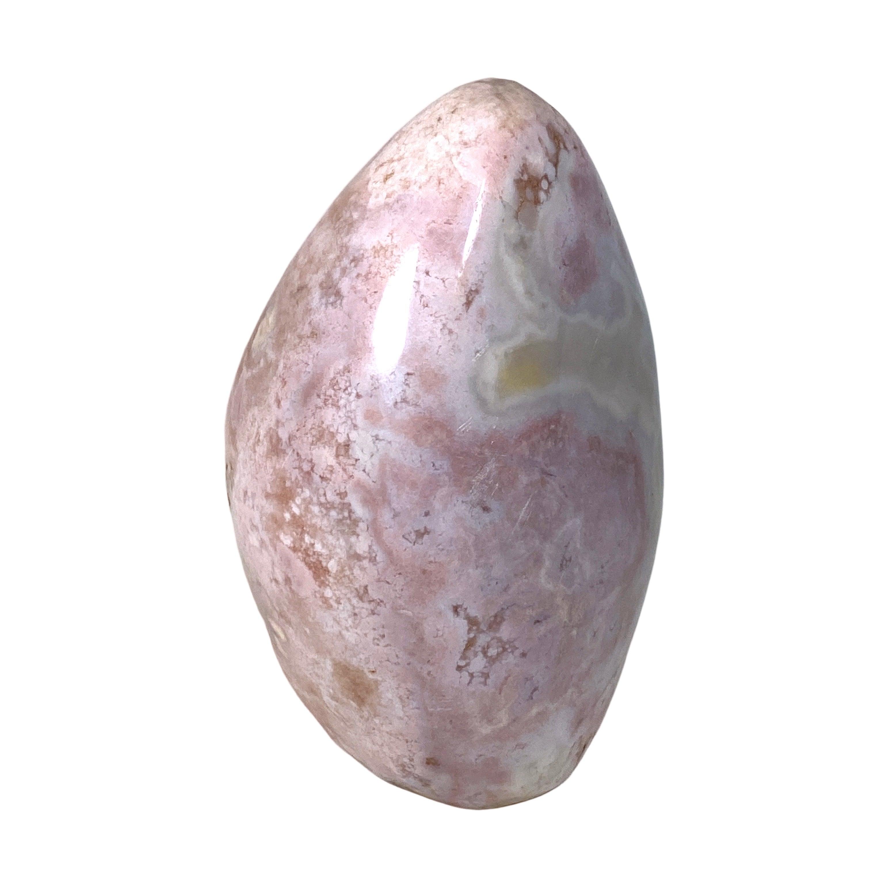 Natural Pink Amethyst Flower Agate Freeform Stone - Healing Crystal for Meditation, Yoga & Home Decor - Unique Spiritual Gift for Women