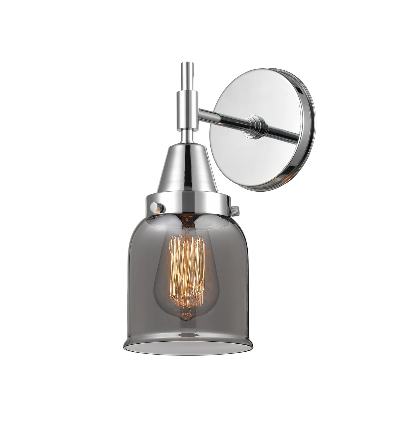 Innovations 447-1W-PC-G53-LED Chrome Finish Transitional LED Wall Sconce - Modern Lighting for Living Room, Bedroom & Hallway