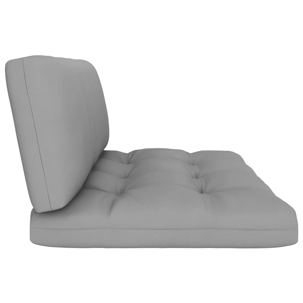 2-Piece Thickly Padded Pallet Sofa Cushions - Gray Outdoor Patio Furniture Seat Cushions for Comfortable Lounging & Relaxation