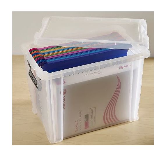 18.5L to 54L File Storage Box - Organize Documents, Office Supplies & Home Files - Perfect for Office, Home Organization & Document Archiving