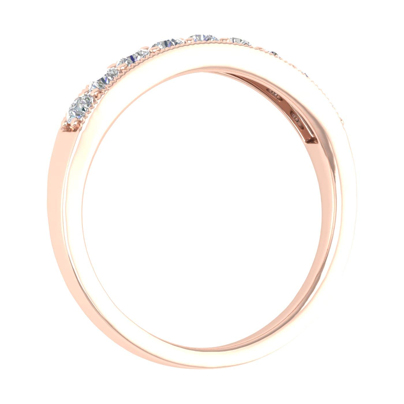 1/2 Carat 14K Gold Round Diamond Women's Anniversary Wedding Band Ring - Perfect for Engagement, Proposal, Anniversary Gifts & Special Occasions