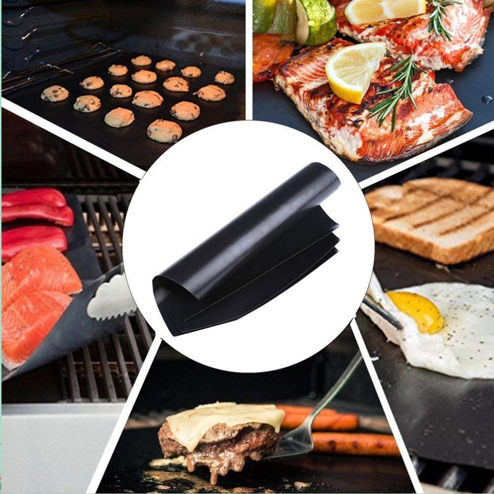 DOITOOL 8-Piece Non-Stick Silicone Baking Mat Set - Heat-Resistant Oven Liner, Grill Mat for Cooking, Roasting & Baking - Perfect for Cookies, Pastries, Pizza & BBQ (13x16 Inch)