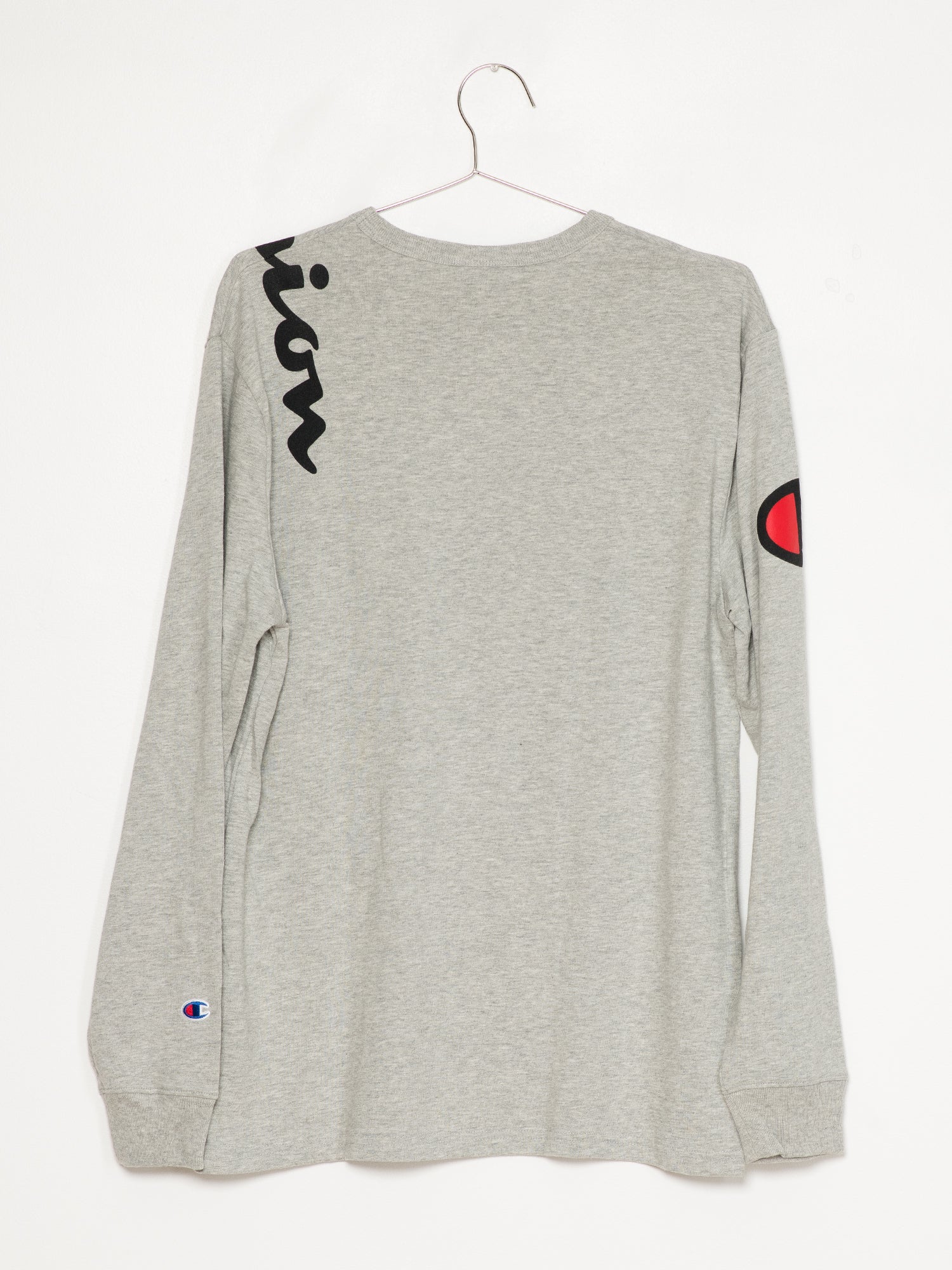 Champion Heritage Long Sleeve T-Shirt for Men & Women - Soft Cotton Crewneck Tee - Vintage Style Casual Wear for Everyday, Gym, and Street Fashion