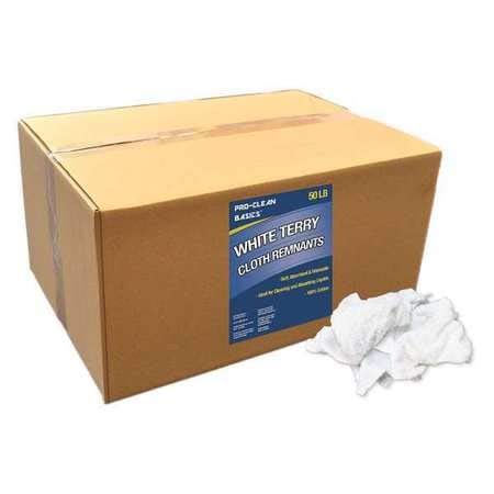 Premium White Terry Cloth Fabric Remnants - 50 lb Bulk Box for Sewing, DIY Crafts & Upholstery Projects | Soft Absorbent Cotton Material for Towels, Cleaning Rags & Home Decor