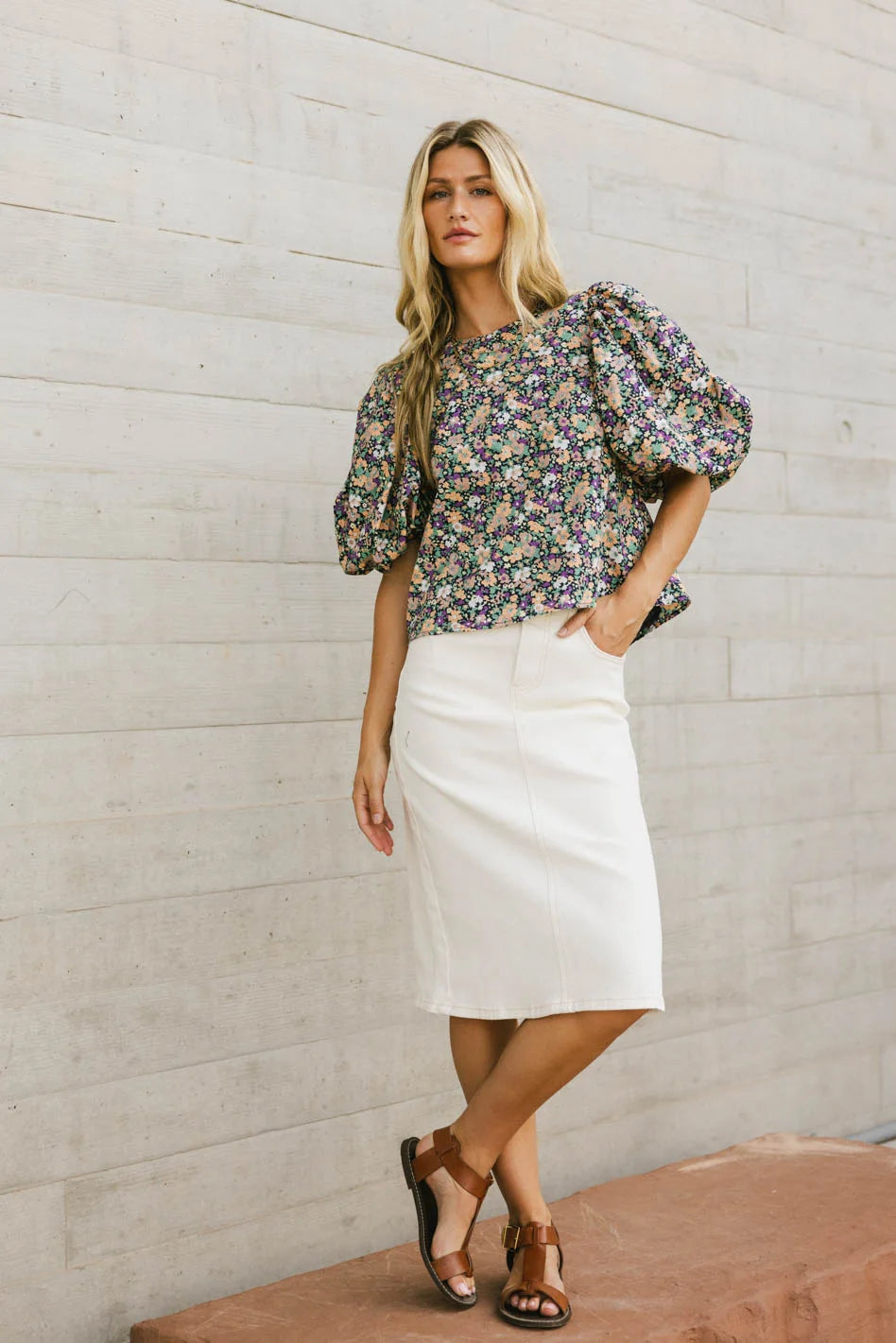 Odelia Floral Blouse Women's Fashion Top - Elegant Floral Print, Breathable Fabric, Perfect for Spring & Summer | Great for Office, Date Night & Casual Outings