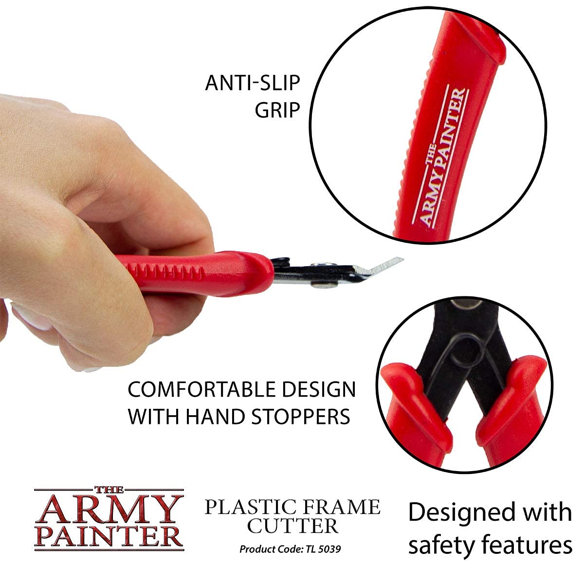 The Army Painter Heavy Duty Plastic Frame Cutter - Precision Flush Cut Pliers for Miniature Models & Crafts | Side Cutters with Safety Grip | Perfect for Warhammer, D&D Miniatures & DIY Projects