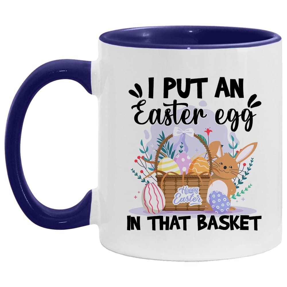 Funny Bunny Easter Coffee Mug - Ceramic 11Oz & 15Oz Easter Egg Design - Cute Gift for Kids & Adults - Perfect for Easter Morning Coffee, Office Use & Holiday Gifting