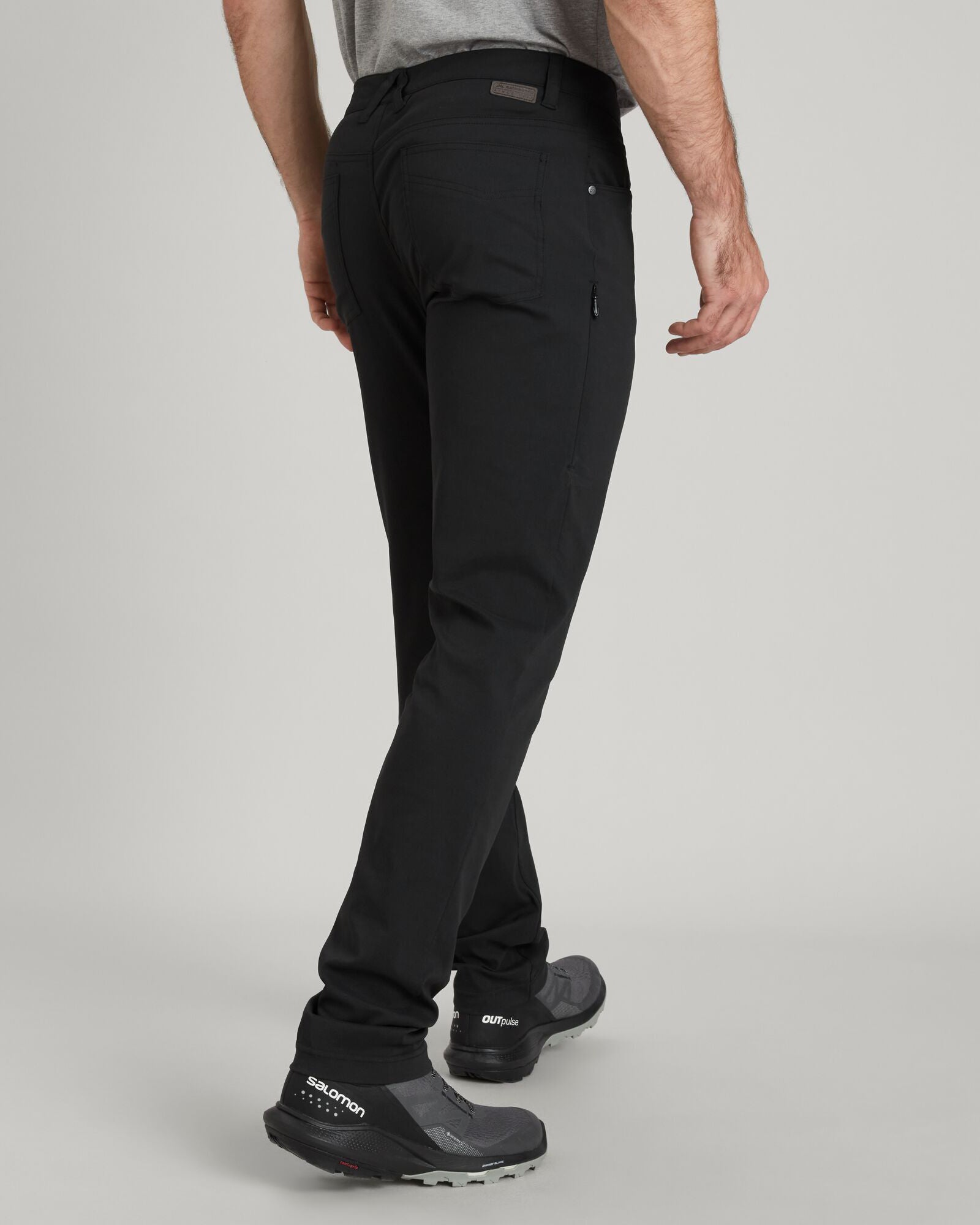 Men's Flight Long Pants - Black Stingray | Comfortable Travel & Outdoor Hiking Pants for Men