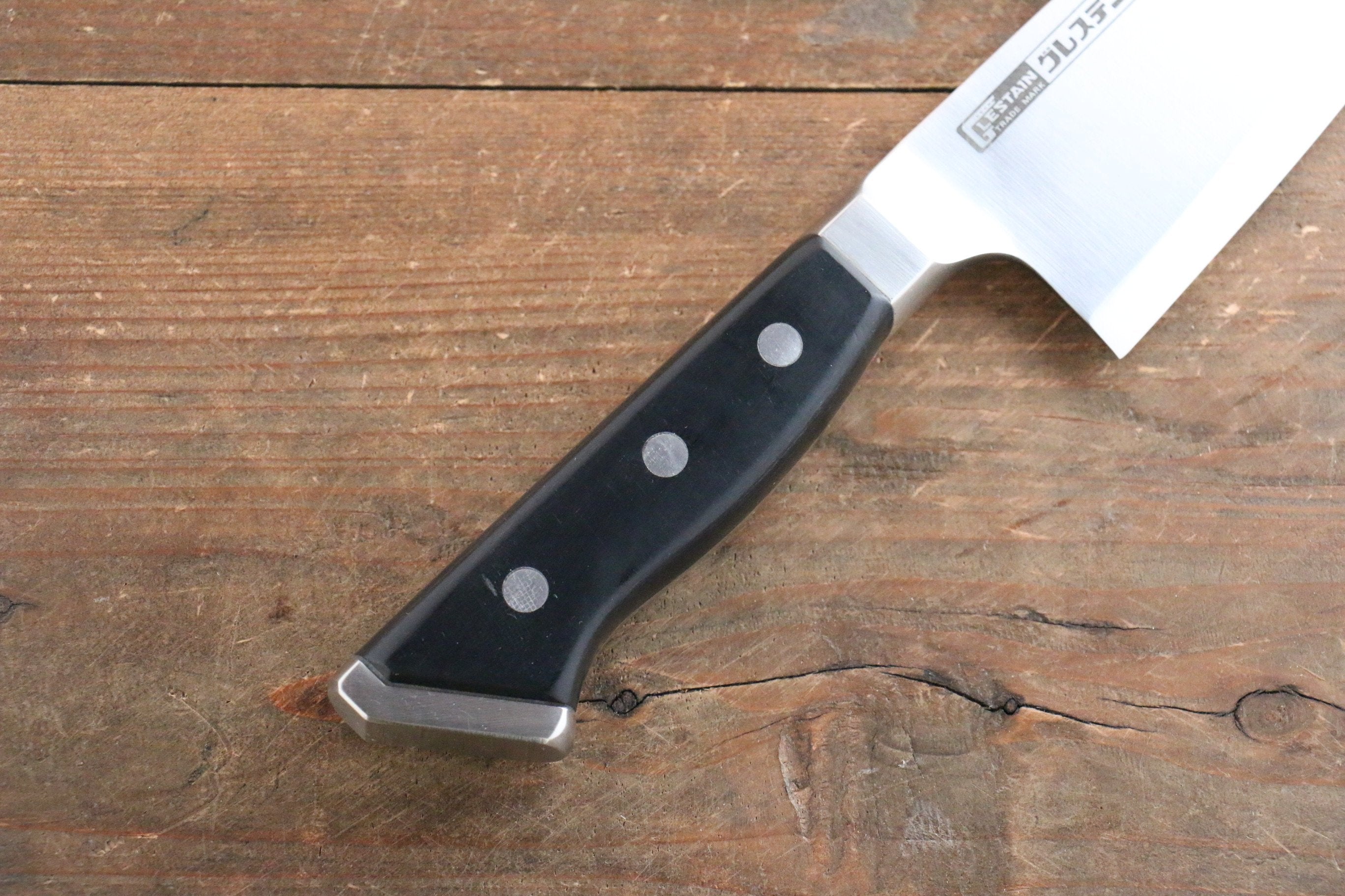 Premium Glestain Japanese Stainless Steel Western-Style Deba Knife - Professional Chef's Knife for Sushi, Fish Filleting & Meat Cutting
