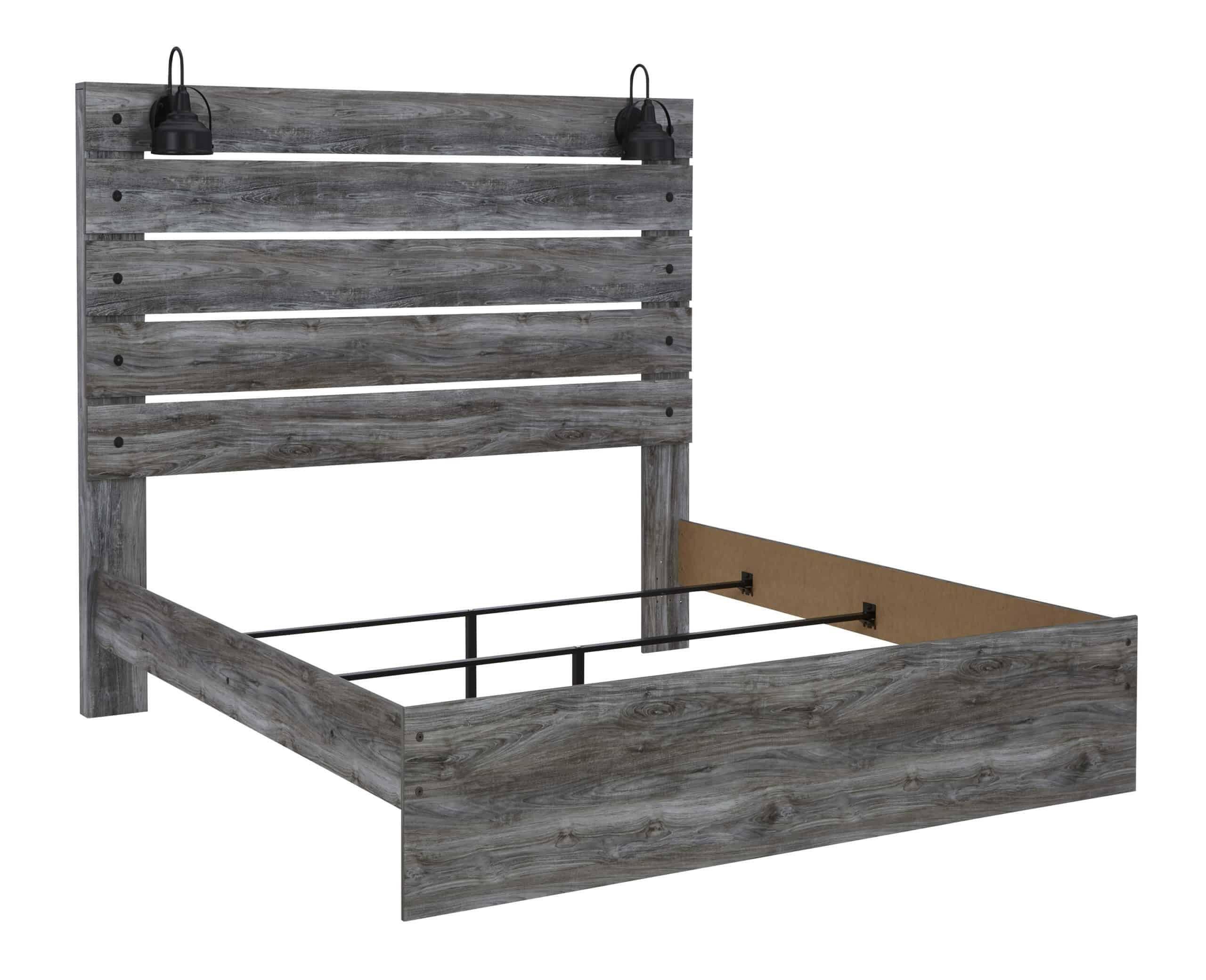 Baystorm King Size Bed Frame B221 - 158x156x97 Inches, Sturdy Metal Platform Bed with Noise-Free Design - Perfect for Master Bedroom, Guest Room, or Dormitory