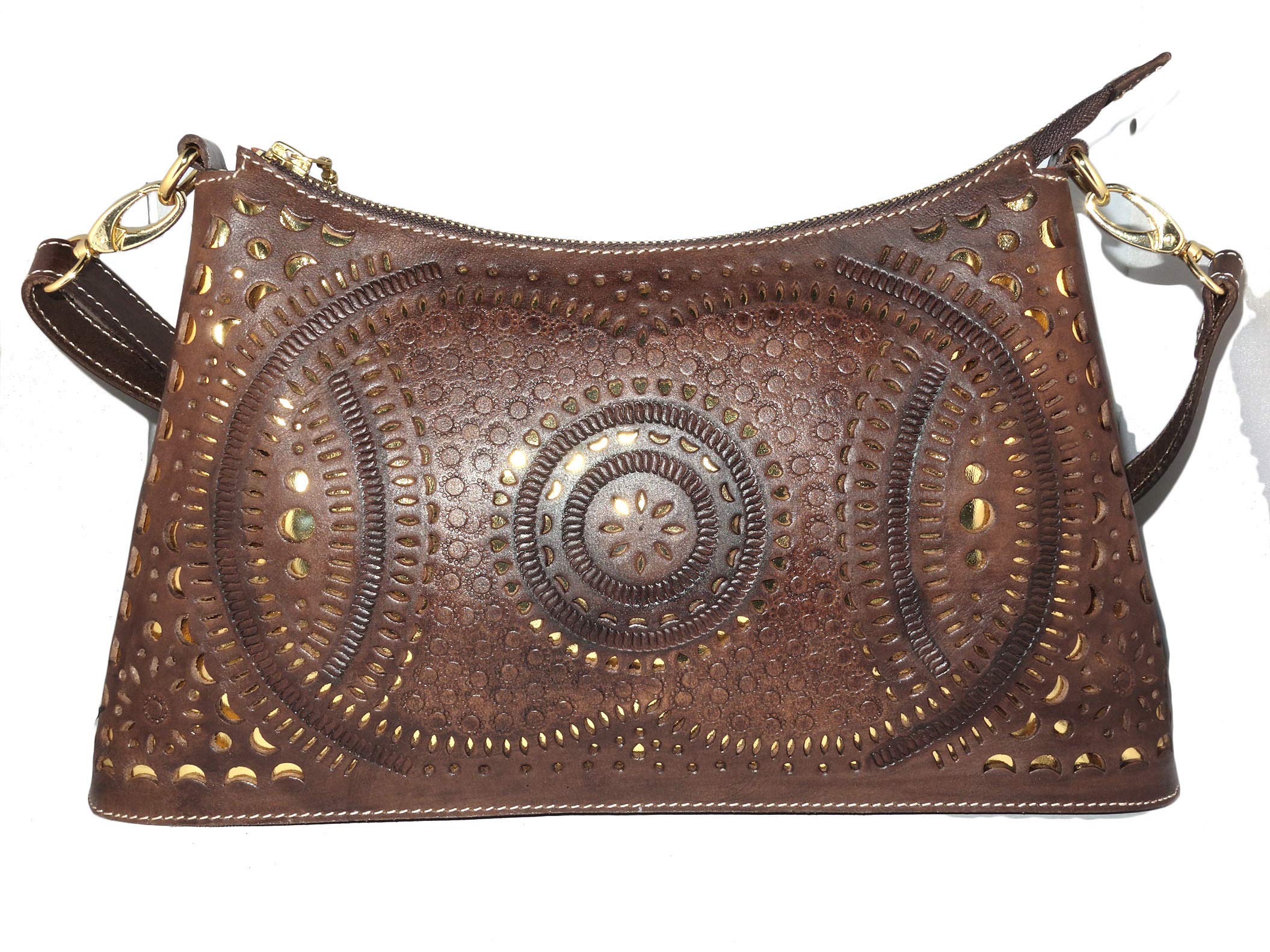Genuine Leather Crossbody Bag for Women - Vintage Style Handbag with Adjustable Strap - Perfect for Parties, Travel & Everyday Use