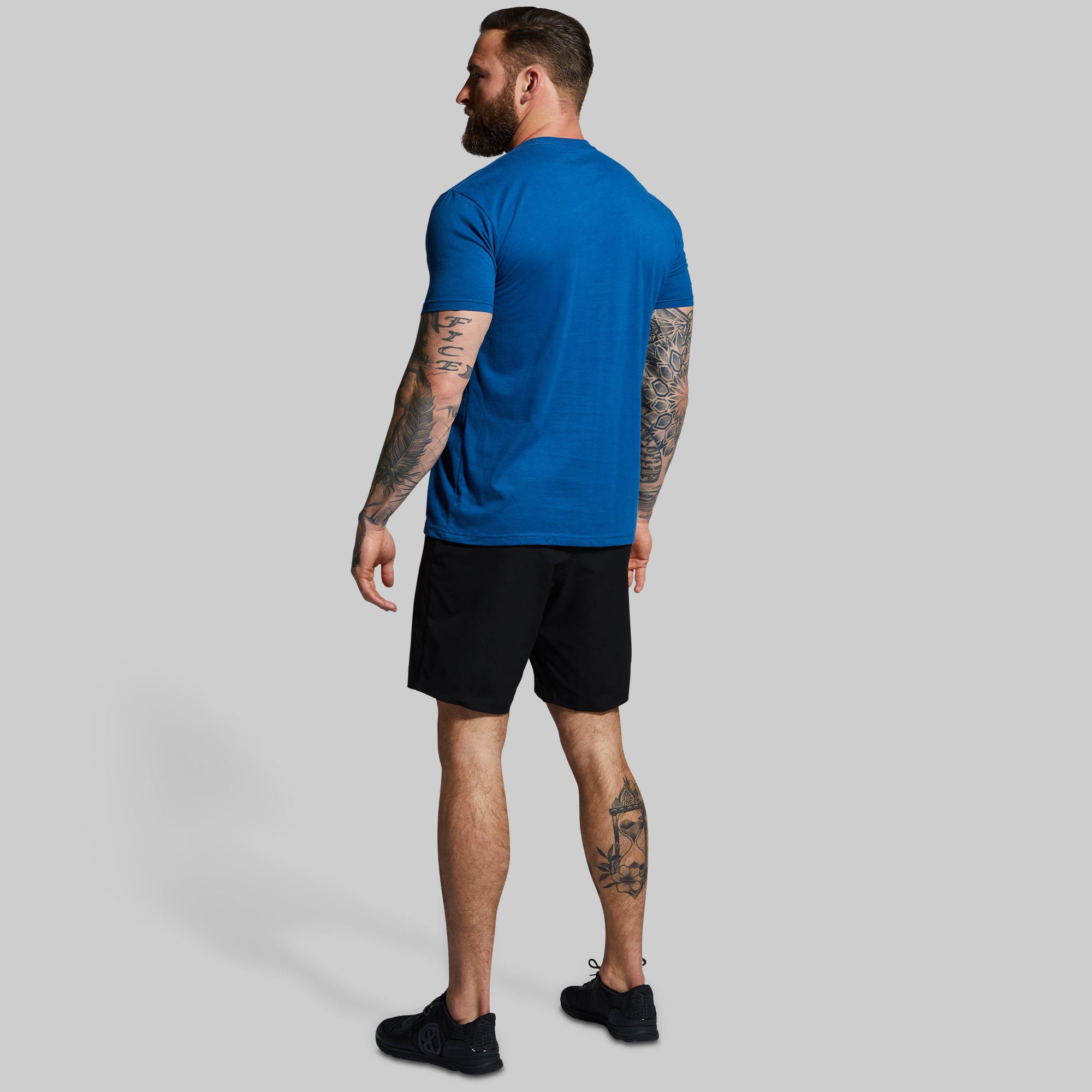 Premium Brand Cotton T-Shirt for Men - Cool Blue Crewneck Casual Tee - Perfect for Everyday Wear, Gym, and Outings