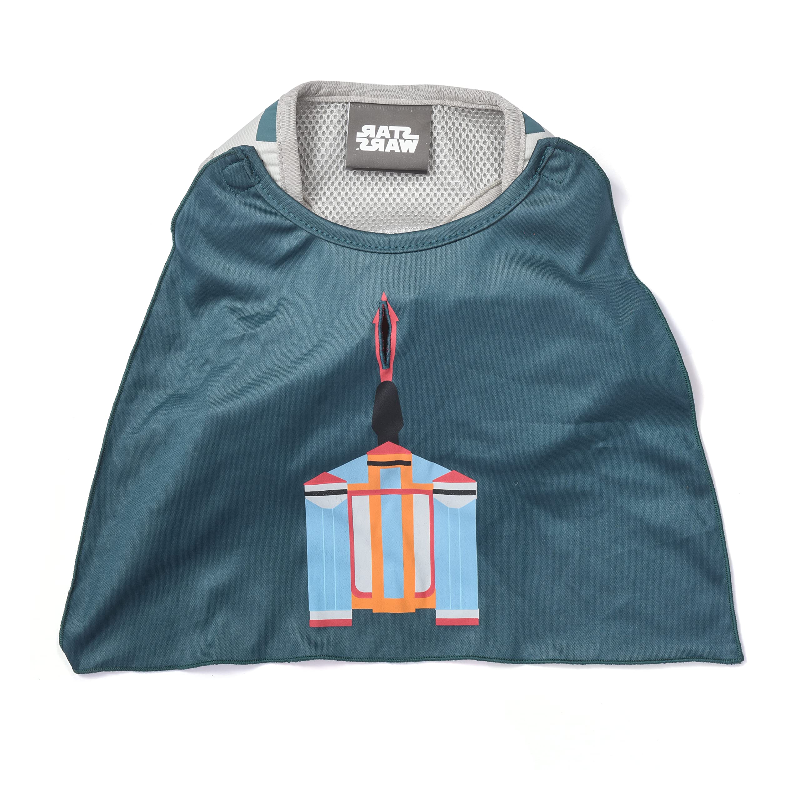 Star Wars Boba Fett Dog Harness with Cape for Small Dogs (S) - Green FF13505 | Comfortable & Adjustable Pet Costume for Halloween, Cosplay & Star Wars Themed Events