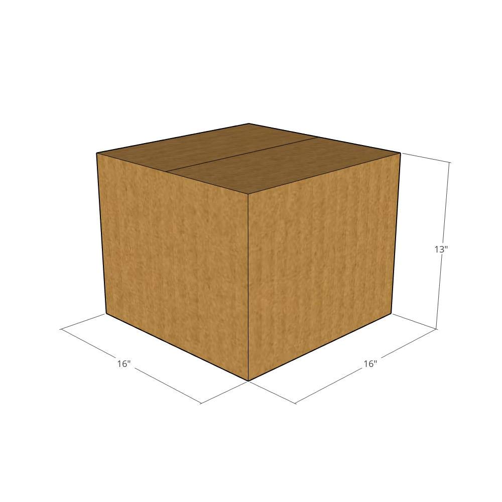 16x16x13 Inches 125-Pack Heavy Duty 32 ECT Corrugated Shipping Boxes for Moving, Storage & Packaging - Durable Cardboard Boxes for Home, Office & Ecommerce