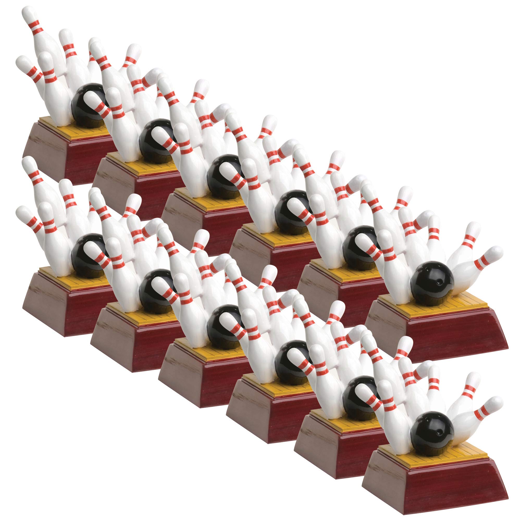 4 Inch Tall Resin Bowling Trophy Award - Perfect for Bowling Tournaments, League Prizes & Sports Achievements