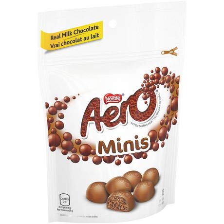 Aero Milk Chocolate Mini's 135g/4.8oz - Imported Canadian Chocolate Candy for Snacking, Gifts & Parties