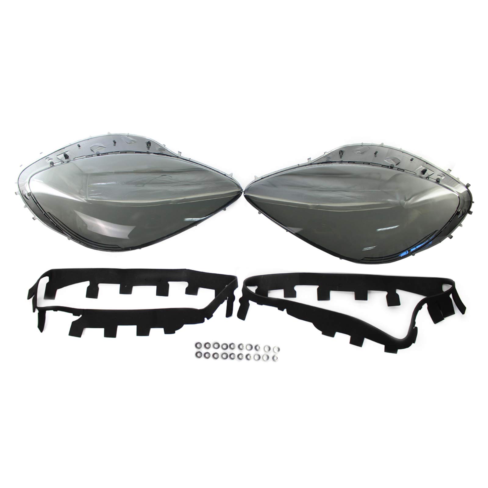 Corvette C6 Headlight Lens Cover Replacement (2005-2013) - Durable Plastic Shell for Headlamp Assembly - Perfect for Night Driving & Car Restoration Projects