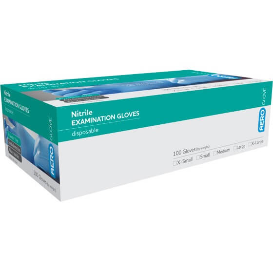 Premium Nitrile Powder-Free Disposable Gloves, Small Size - Box of 100 | Medical, Food Handling, Cleaning & Industrial Use