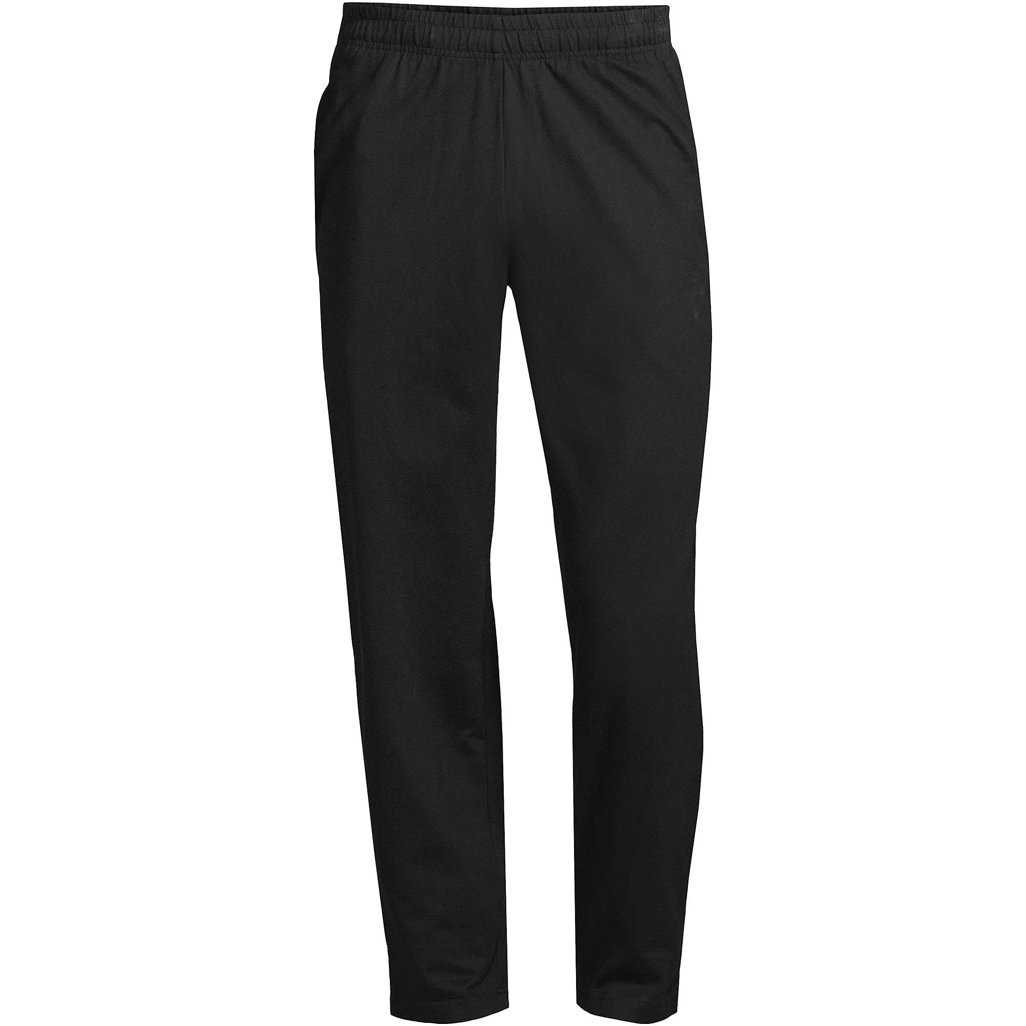 Lands' End Men's Jersey Knit Sweatpants - Comfortable Casual Lounge Pants for Relaxing at Home, Running Errands & Traveling