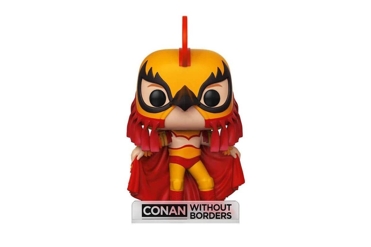 Funko POP! Conan Without Borders - Conan O'Brien Luchador Exclusive Collectible Figure for TV Show Fans & Pop Culture Enthusiasts - Perfect for Display, Gifts, and Comic Con Events