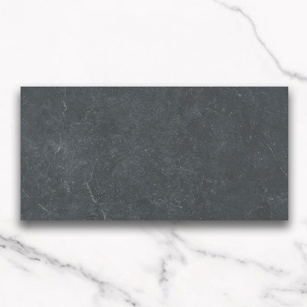 Amadeus Anthracite 600x1200 Matt Porcelain Tile - Premium Large Format Floor & Wall Tile for Modern Living Rooms, Kitchens & Bathrooms