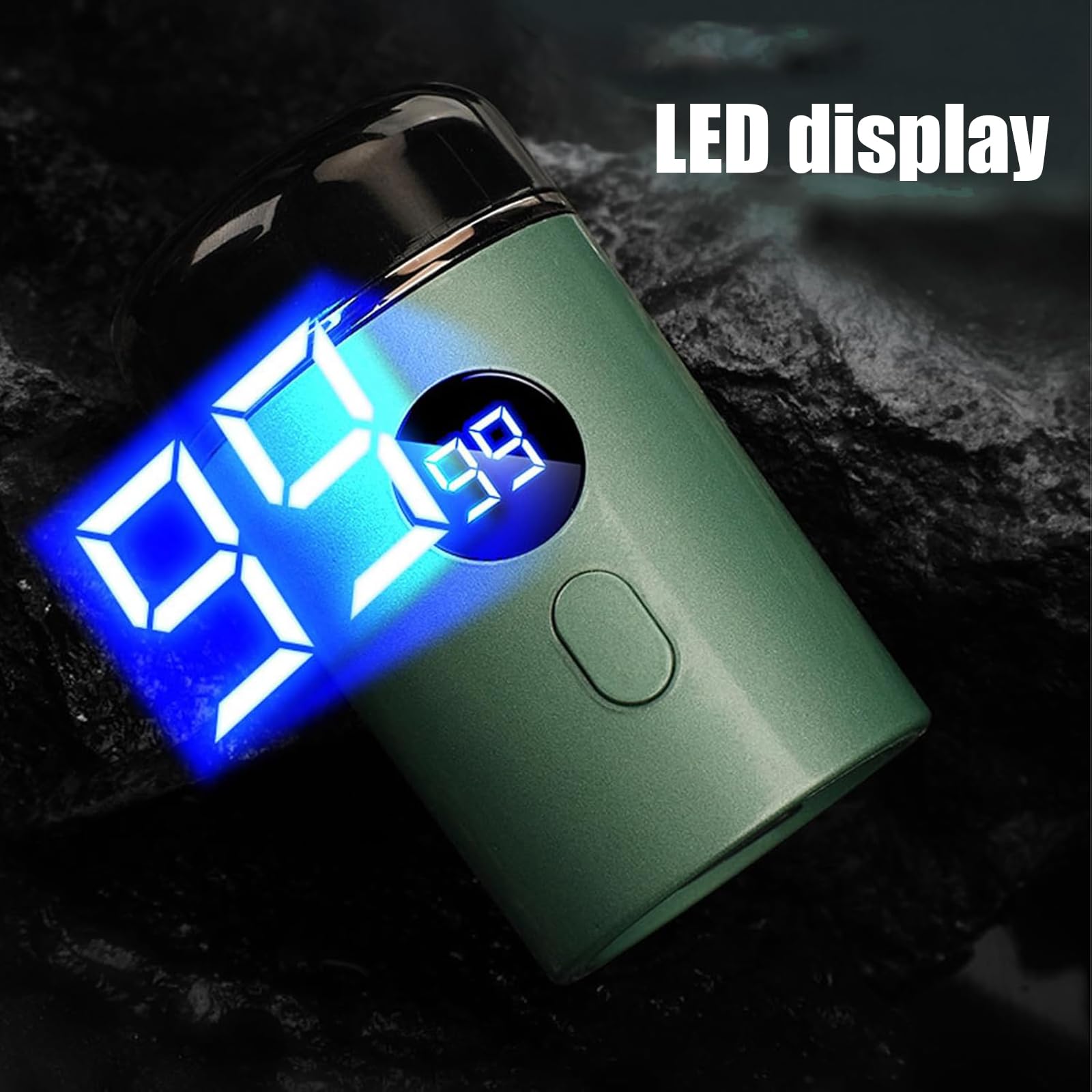 Mini Portable Electric Shaver for Men - USB Rechargeable Travel Shaver, Cordless Wet & Dry Facial Hair Trimmer - Perfect for Home, Office & Travel Grooming