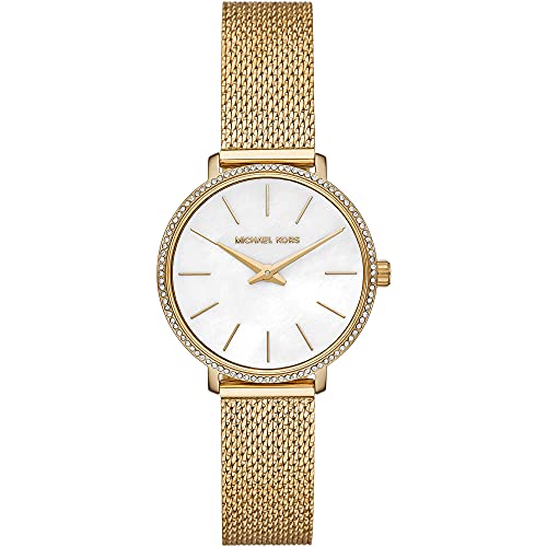 Gold Tone and White Mesh