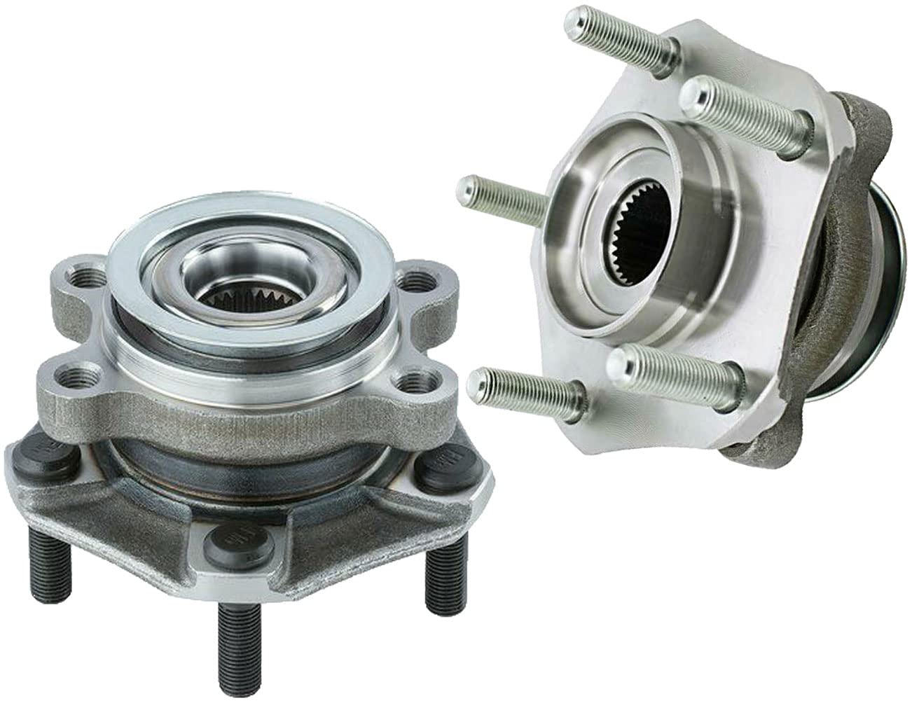Chevrolet City Express & Nissan Leaf NV200 Sentra Front Wheel Hub Assembly Replacement - 5 Lug Wheel Bearing and Hub Pair for Smooth Ride & Enhanced Safety | Perfect for City Driving, Commuting & Fleet Vehicles