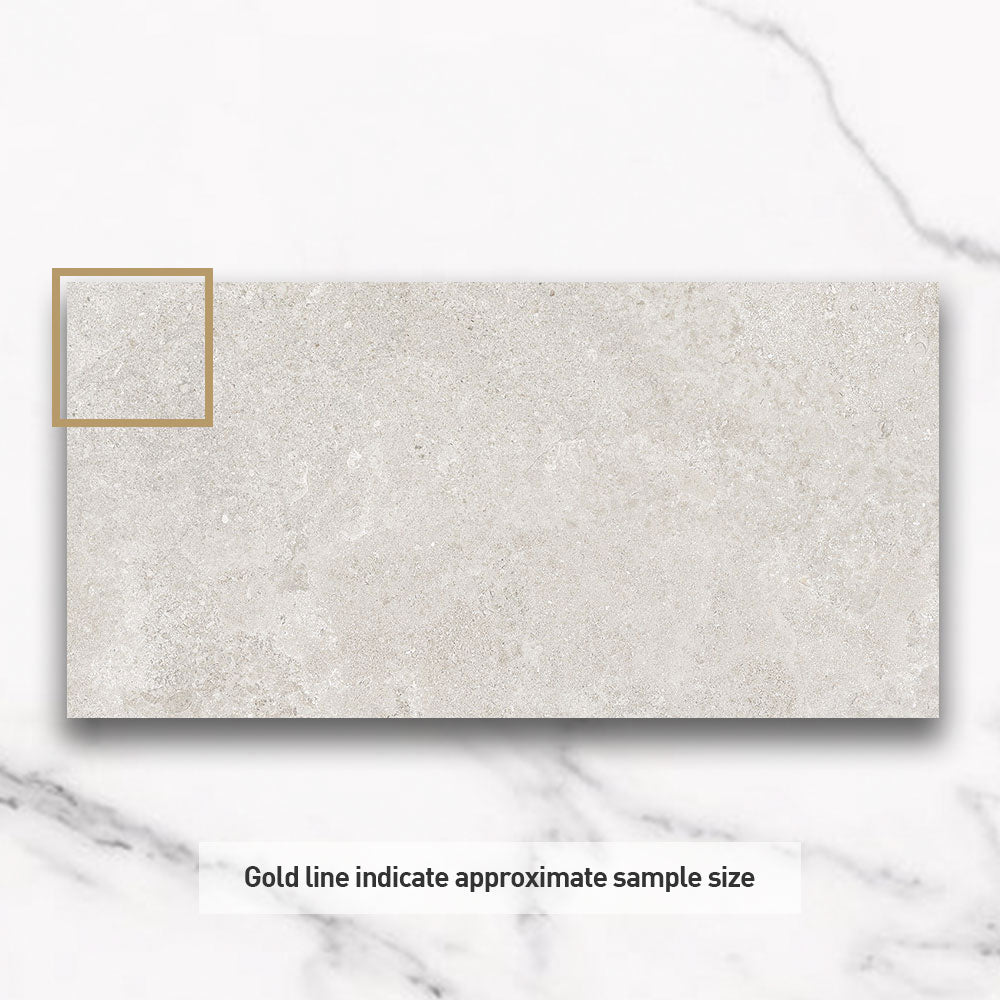 Bordeaux White 300x600mm Matte Marble Look Porcelain Tile - Premium Wall & Floor Tile for Bathroom, Kitchen & Living Room Renovation