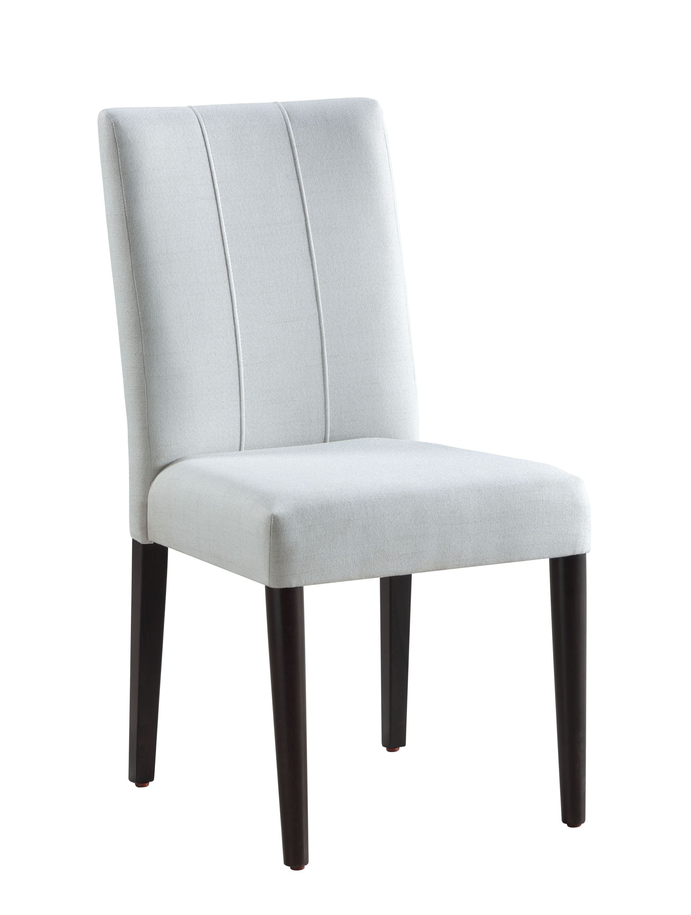 Carena White Finish Side Chairs (Set of 2) - Modern Dining Room Chairs for Kitchen, Breakfast Nook, or Office - Comfortable & Stylish Seating Solution