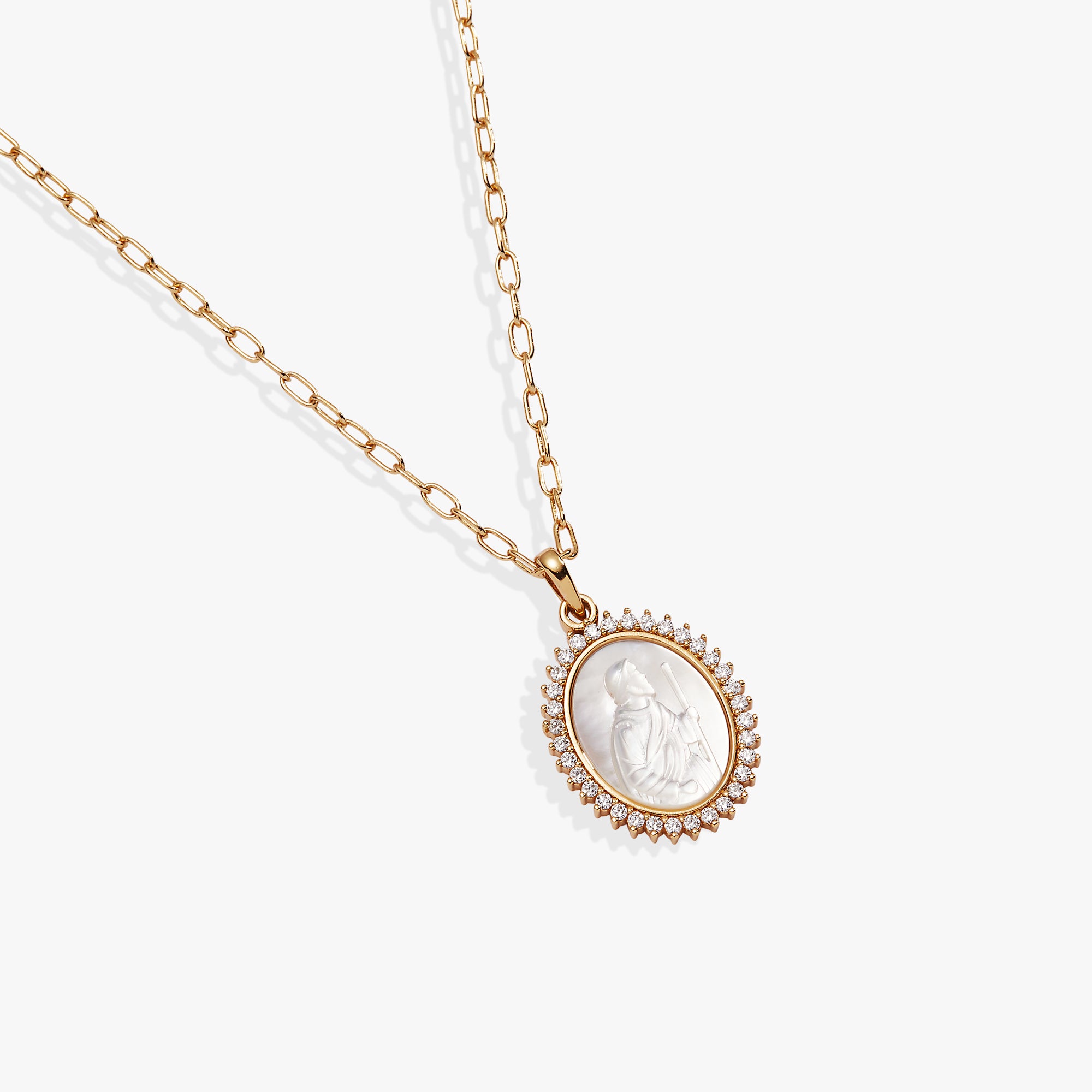 St. Christopher Pendant Necklace - Religious Jewelry for Men & Women - Catholic Gifts for Travel Protection & Blessings - Perfect for Daily Wear, Travel, Baptism & Confirmation Gifts