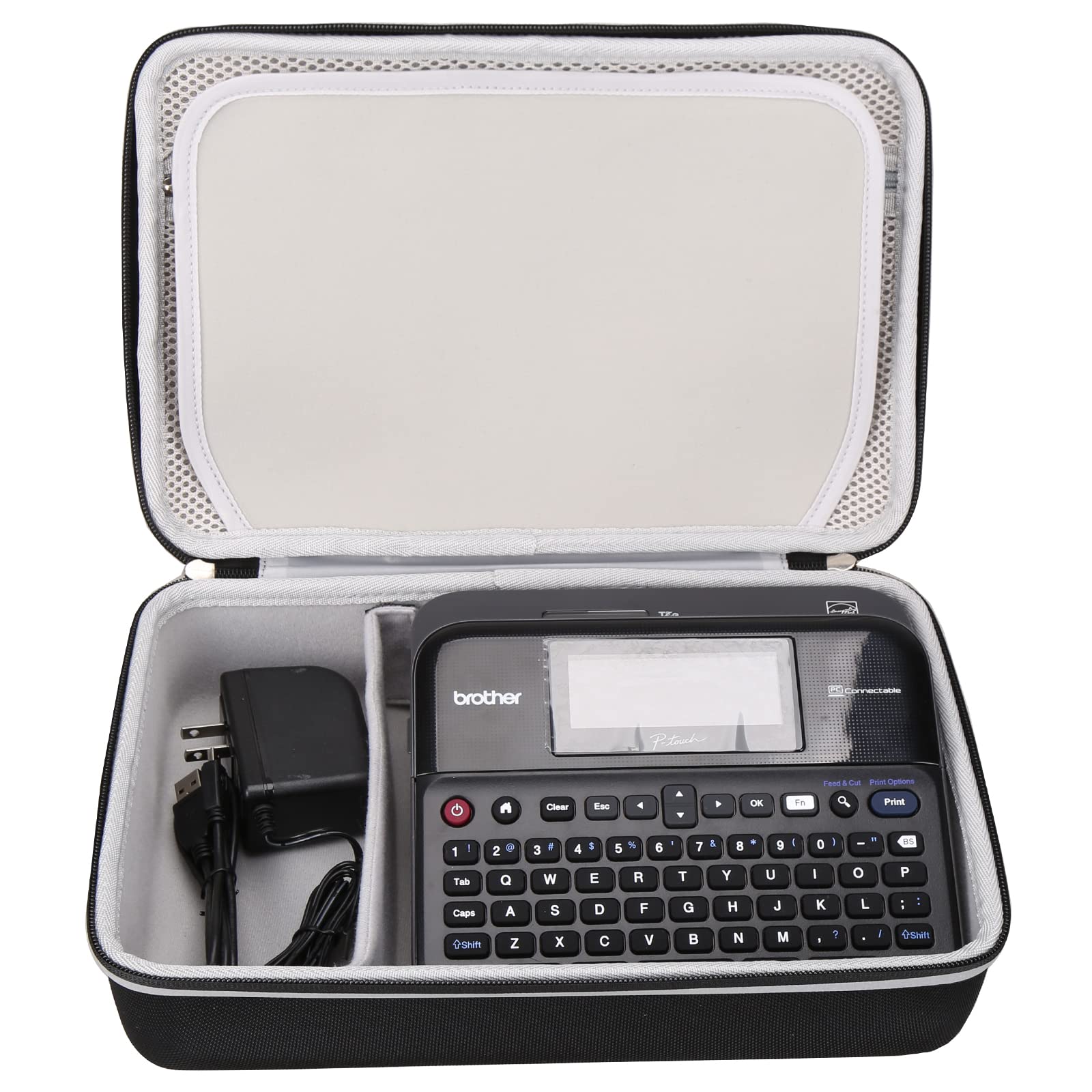 Durable Hard Storage Carrying Case for Brother P-Touch PTD410/PTD600/D610BT Label Makers - Protective Travel Organizer for Office, Home & Craft Organization