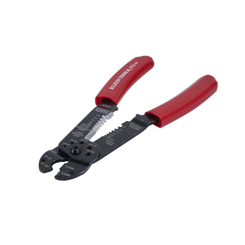 **Klein Tools 1000 Multi Tool – 6-in-1 Wire Stripper, Crimper, Cutter, Screw Gauge & Shears – USA Made Lineman Pliers for Electricians & DIY Projects – Perfect for Wiring, Repairs & Home Improvement**