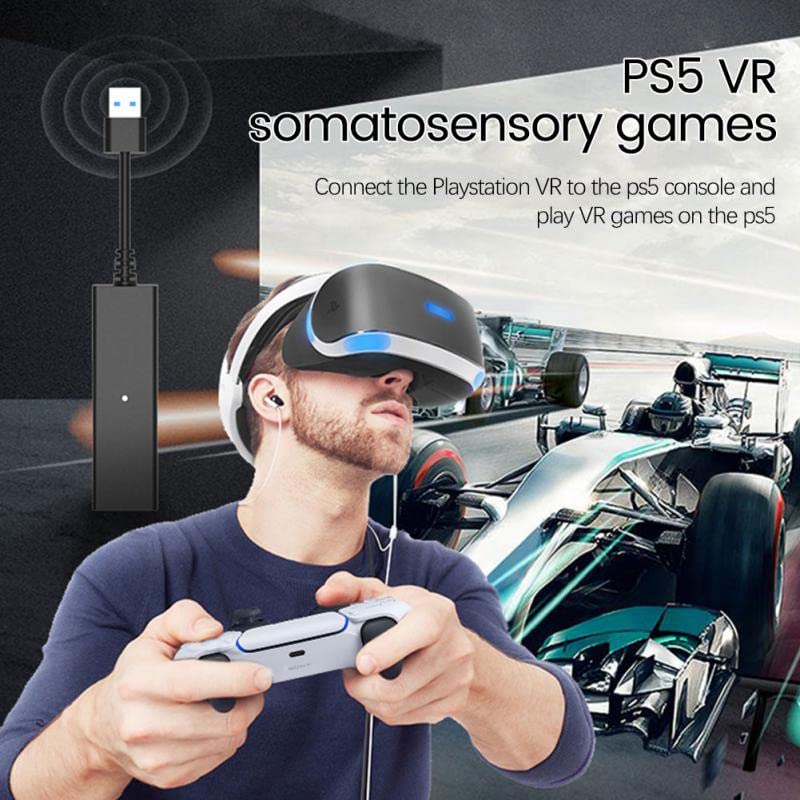 PS5 VR Camera Adapter - Compatible with PS4 & PS5 for PlayStation VR | Portable Gaming Accessory for Immersive Virtual Reality Experience | Perfect for PS5 VR Headset Setup & Enhanced Gameplay