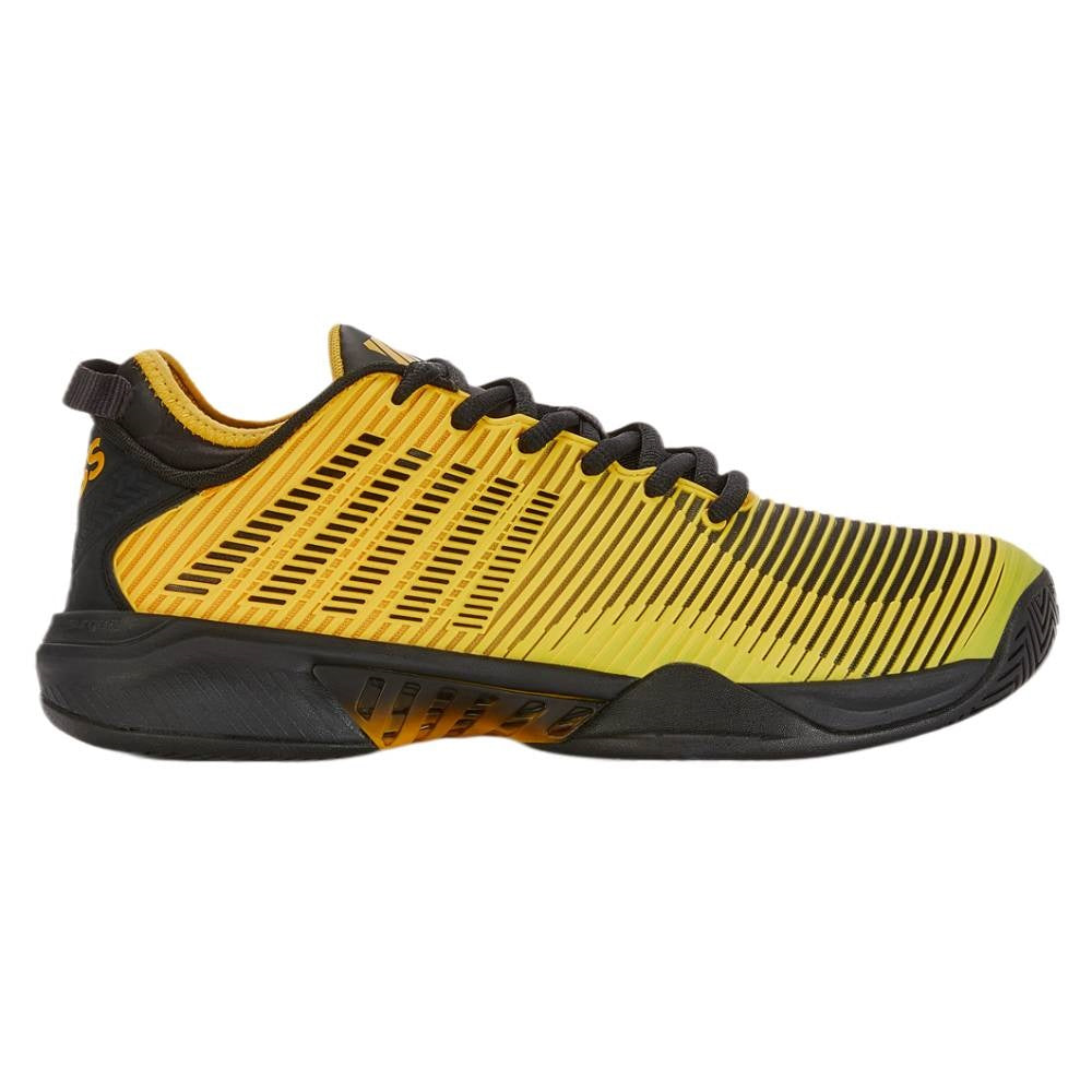 K Swiss Hypercourt Supreme Men's Tennis Shoes - Lightweight Performance Court Shoes for Men (Yellow/Black) | Ideal for Tennis, Pickleball & Casual Wear