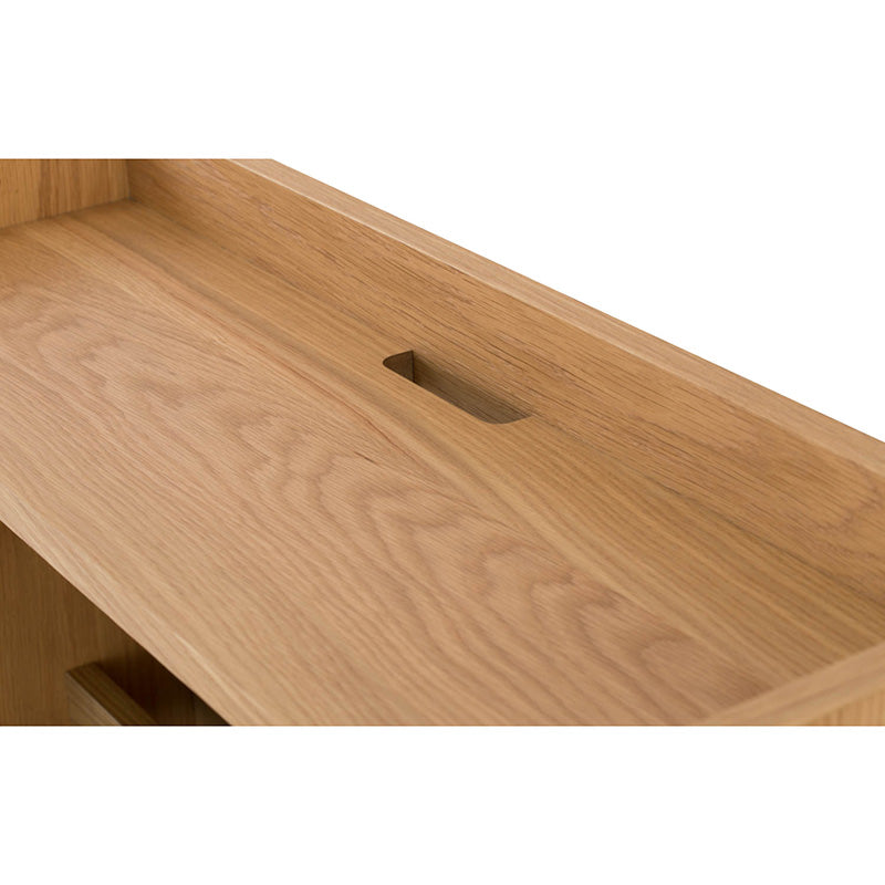 BARTON Study Desk 71cm Height - Blue & Natural Wooden Computer Desk for Home Office, Dorm Room, and Small Spaces