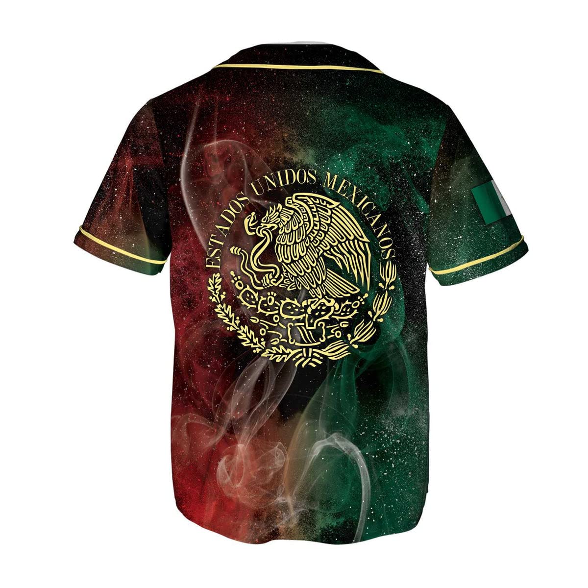 HYPERFAVOR Authentic Mexico Baseball Jersey for Men - Short Sleeve Mexican Flag Jersey - Perfect for Games, Parties & Fan Gifts