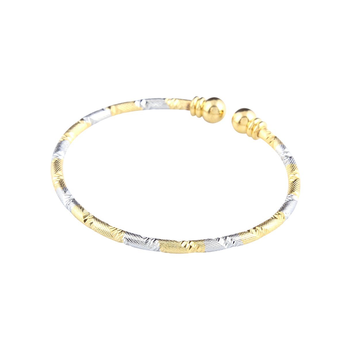 24K Gold Plated Simple Cuff Bangle Bracelet for Men & Women - Elegant Fashion Jewelry for Everyday Wear, Parties & Gifts