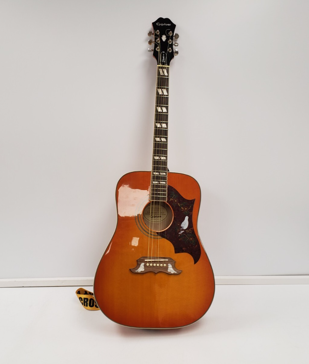 Epiphone Dove Pro VB Acoustic Guitar - Vintage Burst Finish, Professional Quality for Beginners & Musicians - Perfect for Stage Performances, Studio Recording & Home Practice